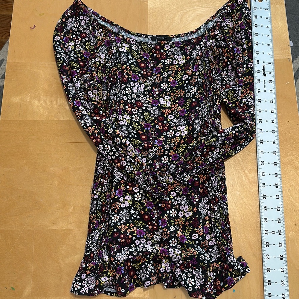 Forever 21 Floral Mini Dress for Spring - Size Small